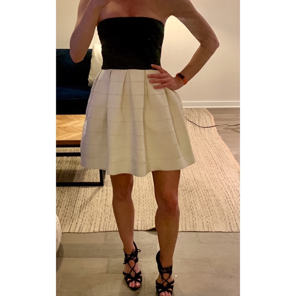 Boutique bandage flare dress